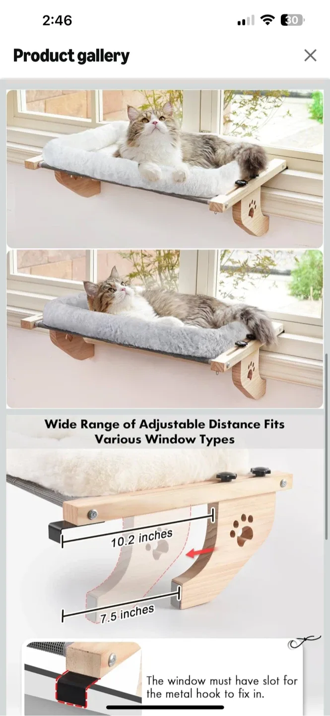 XL Cat Window Perch Bed image indicator(3)