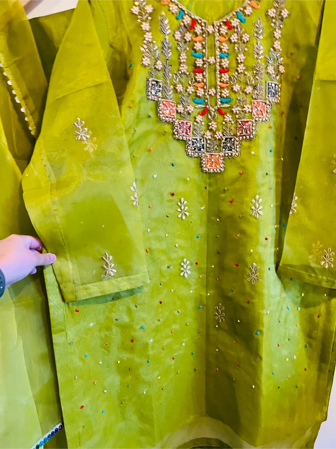 Organza 3pc suit new image indicator(2)