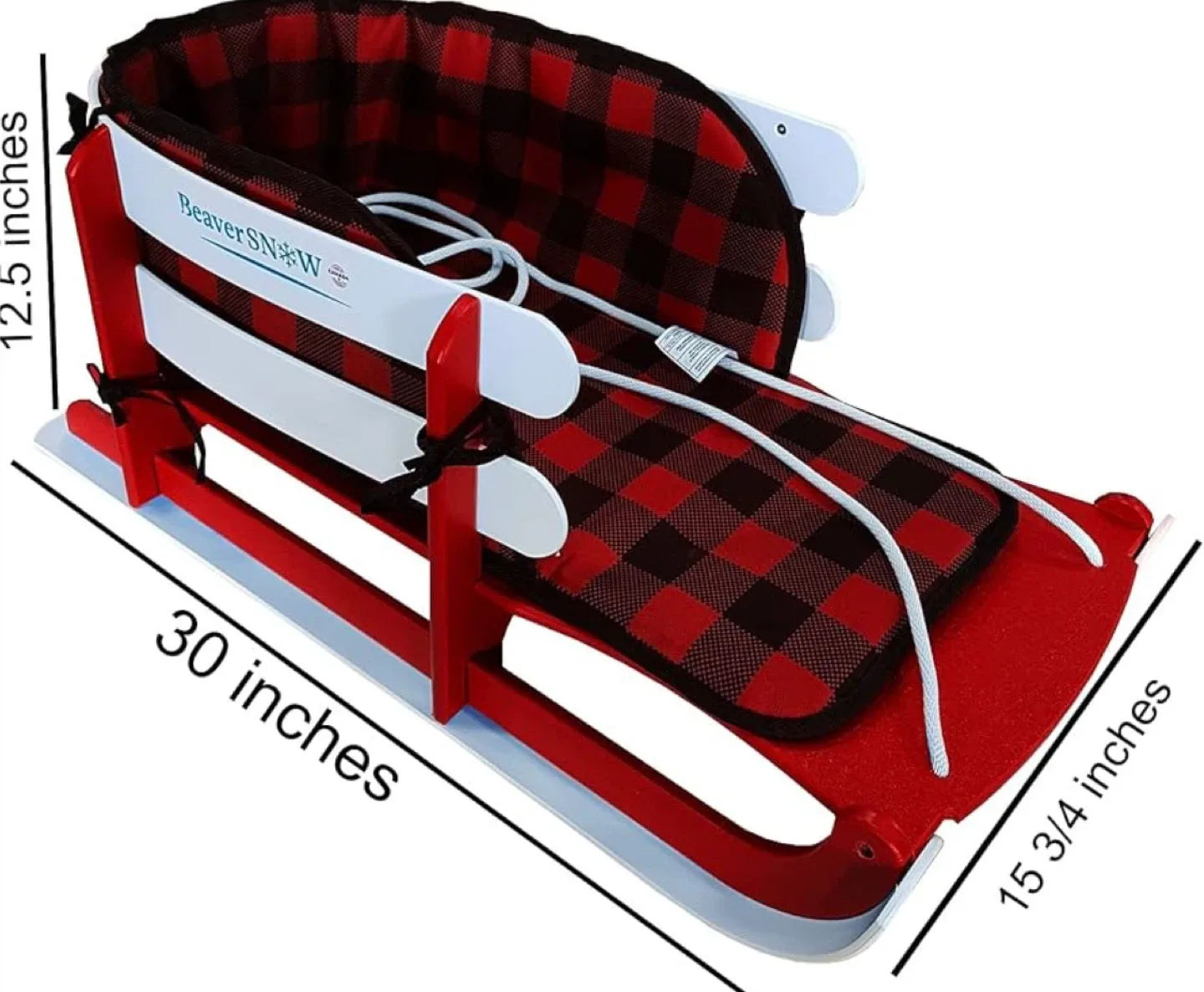 Snows Sled for Todder, with Pad and Seatbelt, Made in Canada image indicator(2)