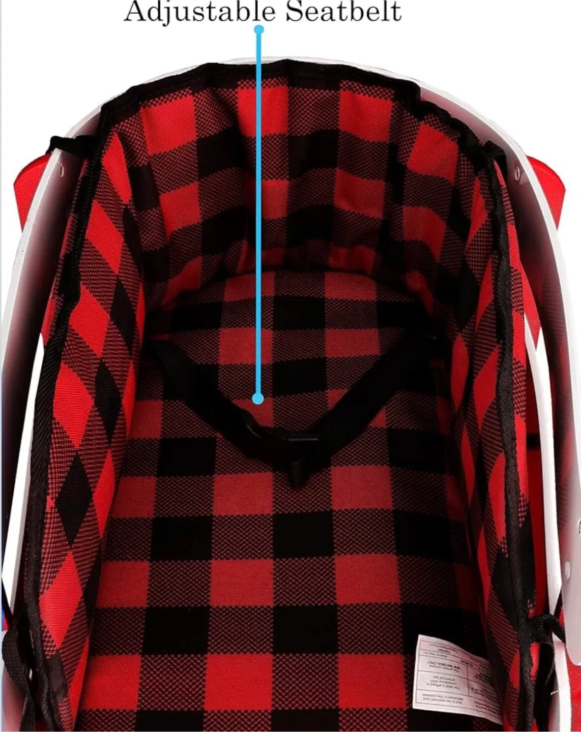 Snows Sled for Todder, with Pad and Seatbelt, Made in Canada image indicator(3)