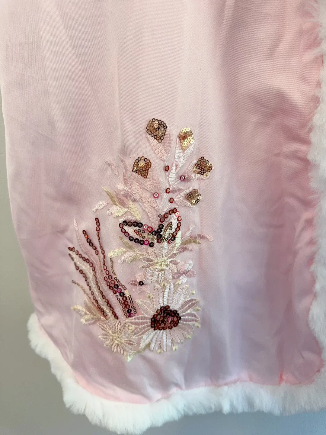 Pink Embroidered Kids' Costume Set Size 4-6T image indicator(9)