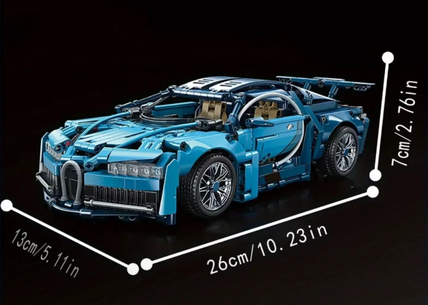 Building Block Bugatti Chiron - NOT LEGO image indicator(2)