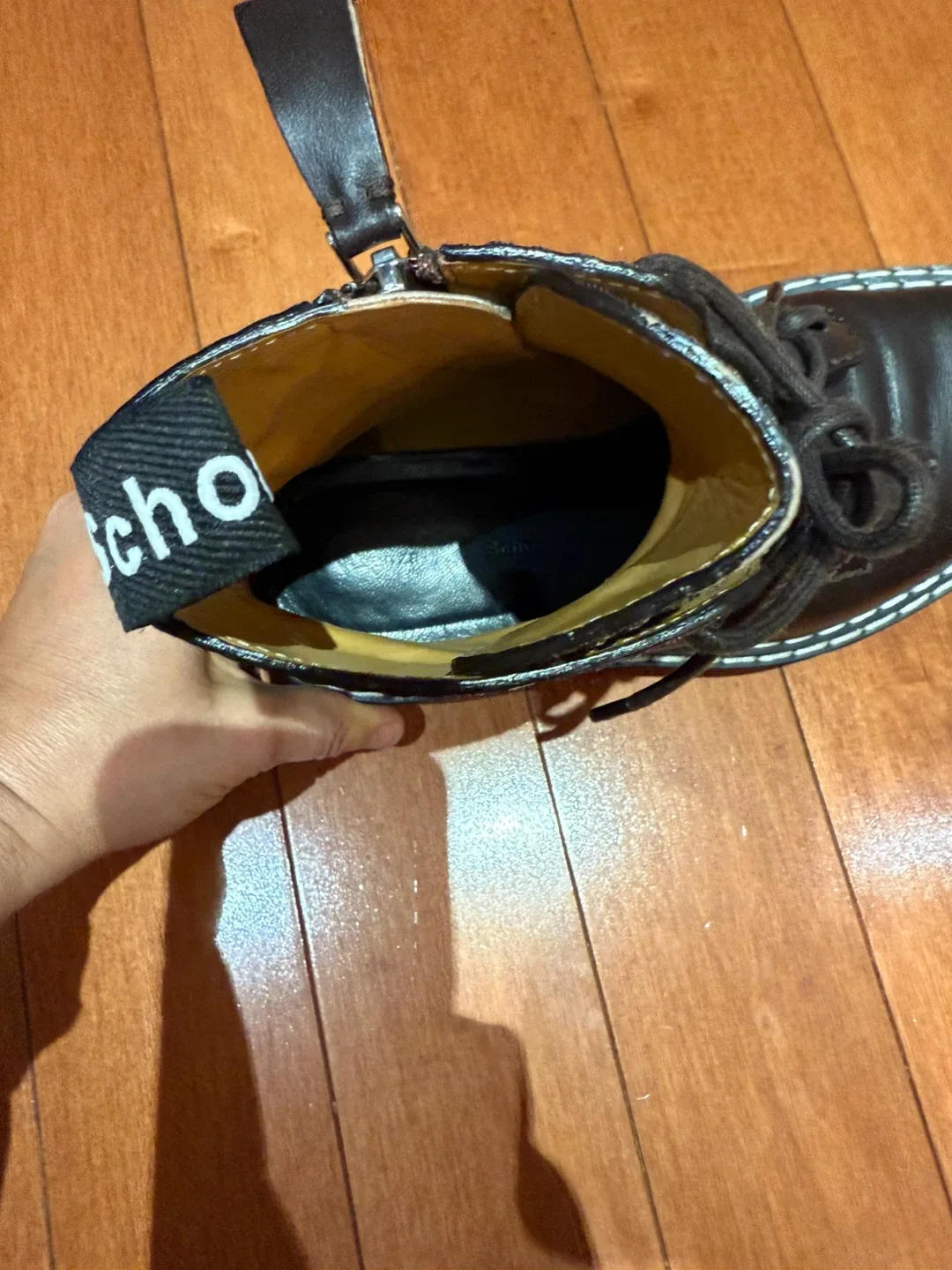 Proenza Schouler Brown Leather Ankle Boots - Size 37 image indicator(5)