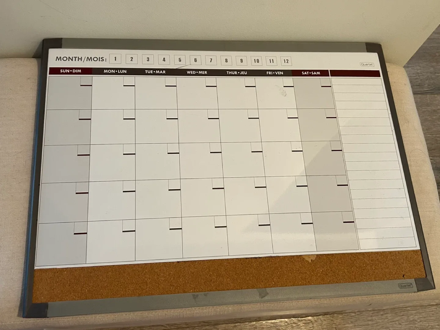 Quartet Monthly Dry-Erase Calendar Board thumbnail