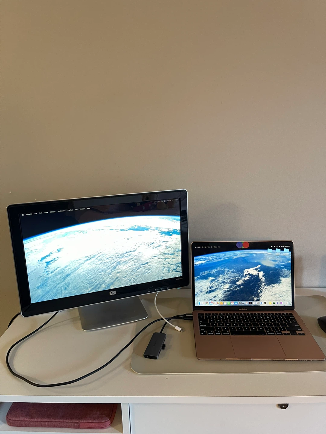 HP 2009m Monitor + MacBook Connection Cable