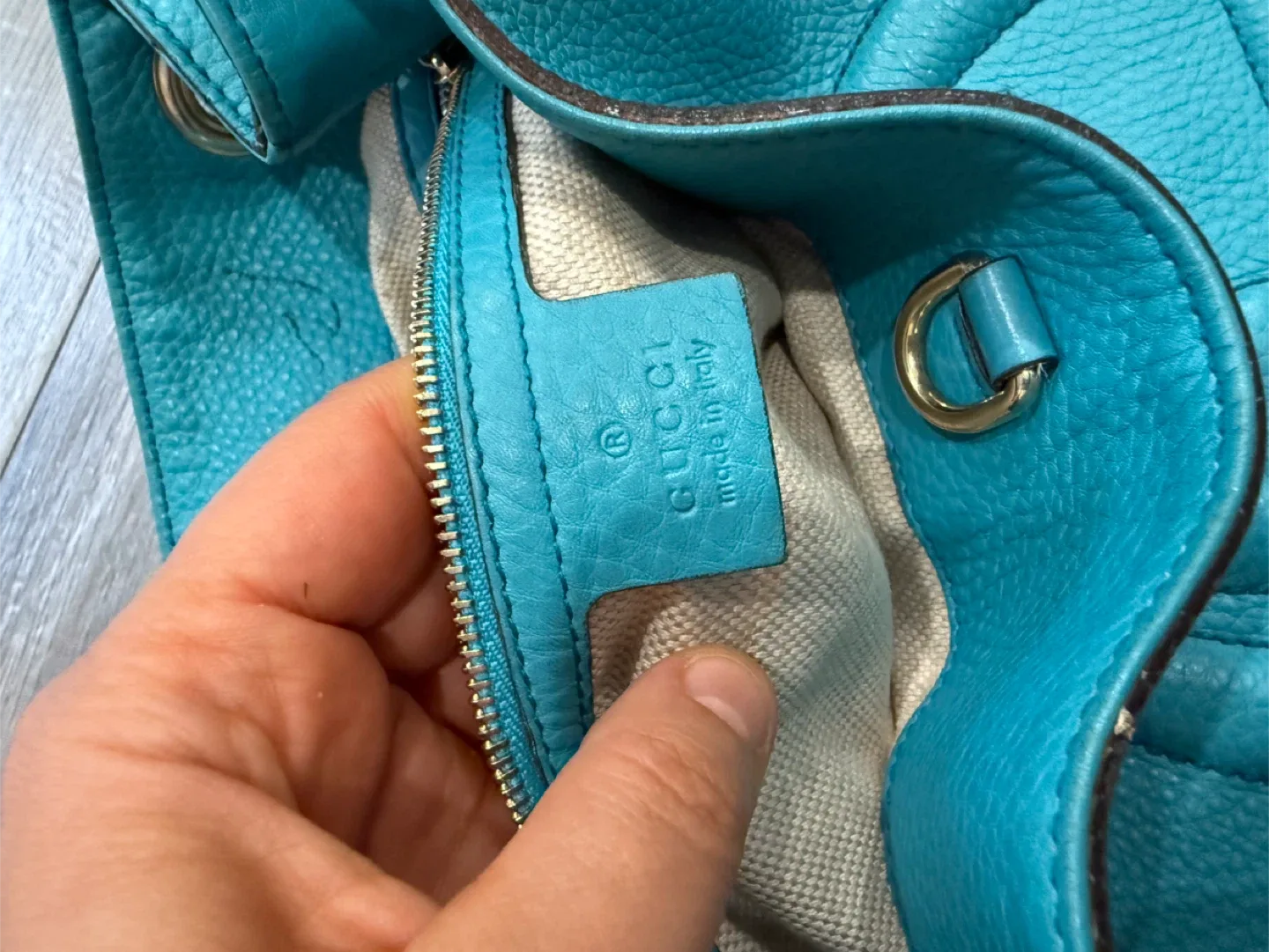 Gucci Soho Disco Bag - Turquoise image indicator(6)