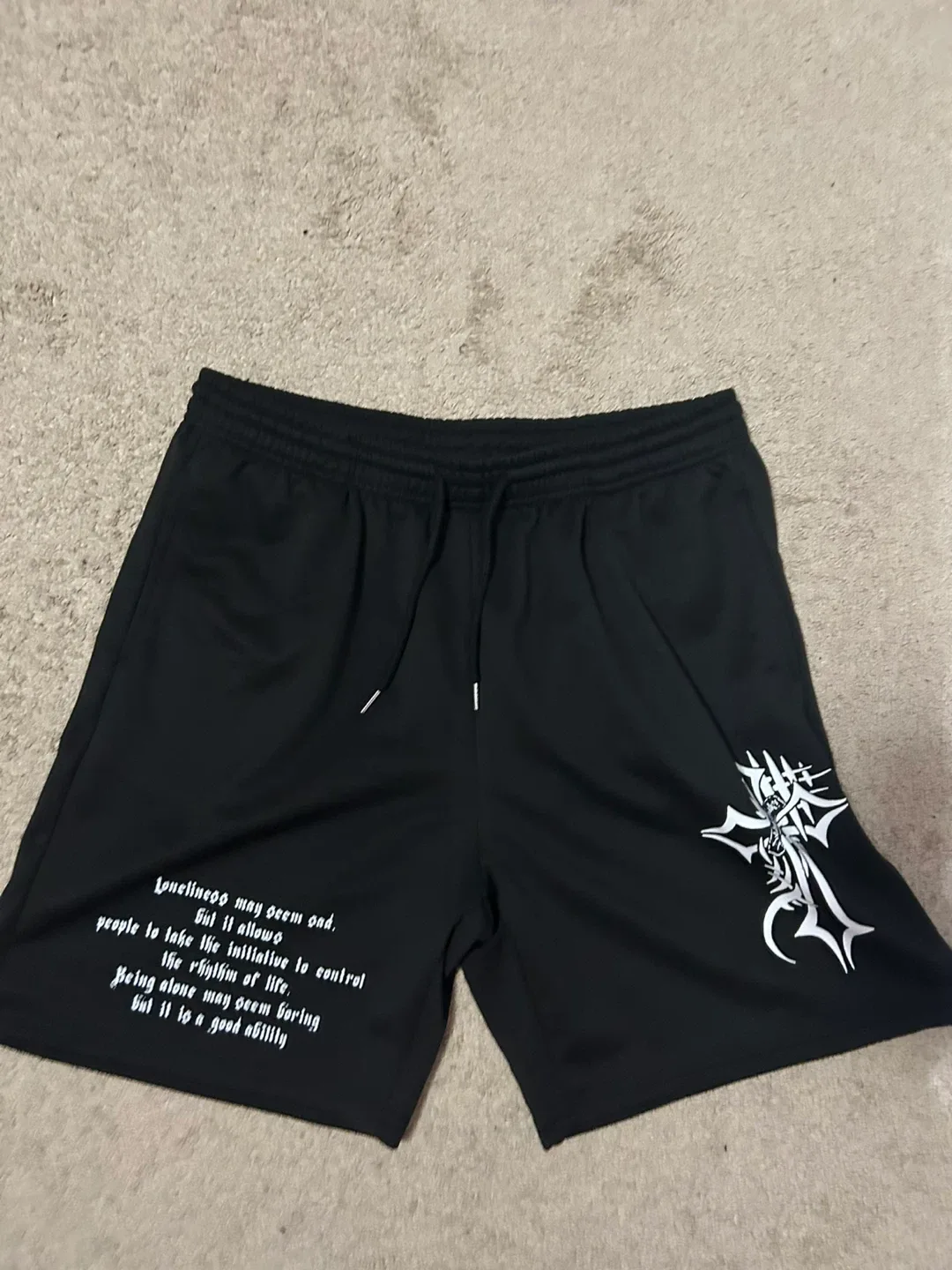 Black Shorts with Design image indicator(2)