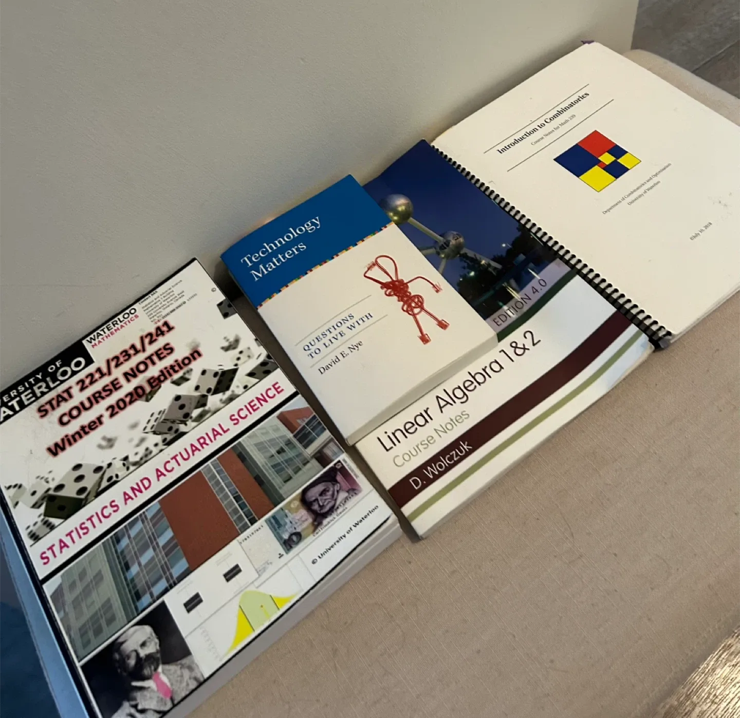 Assorted Uwaterloo Math Textbooks & Course Notes thumbnail
