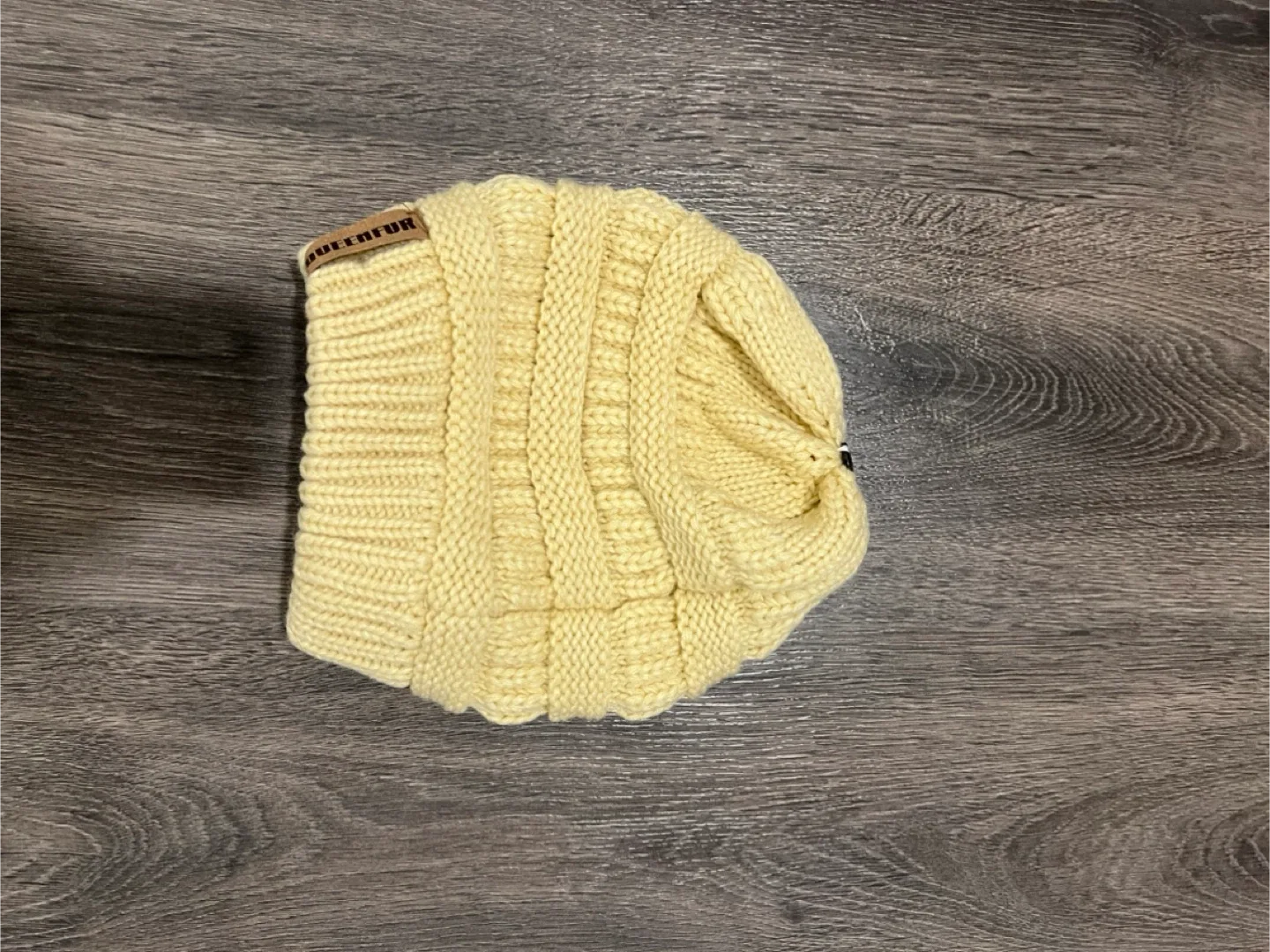 Yellow/Cream Knit Beanie thumbnail