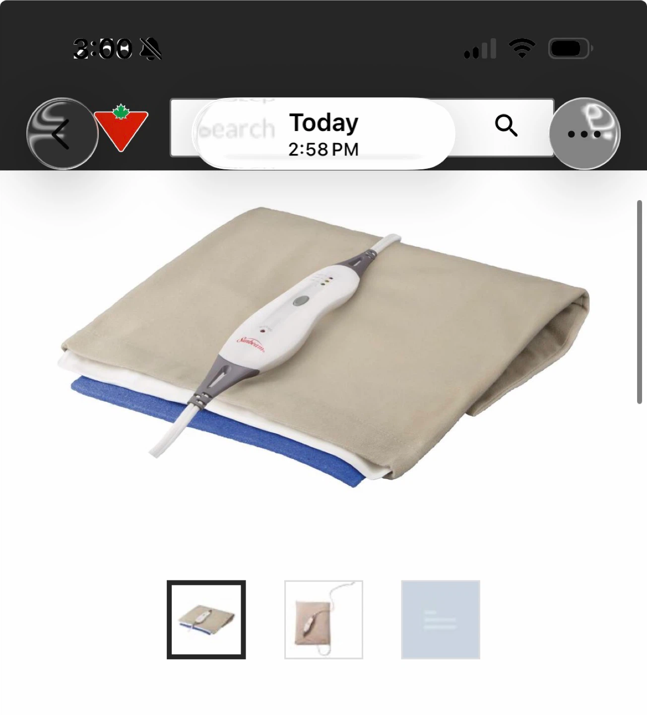 Sunbeam Moist & Dry Electric Heating Pad