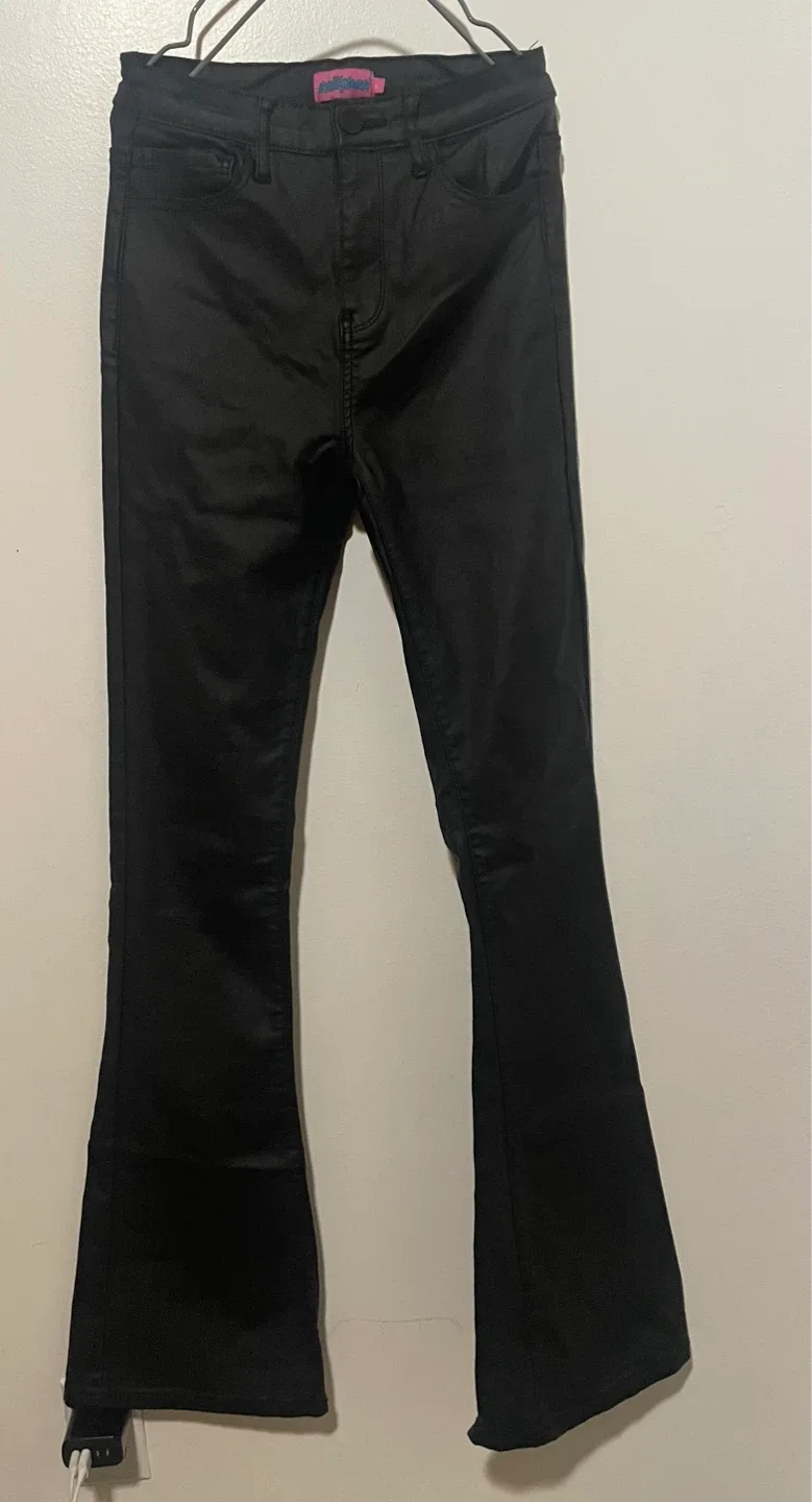 Missguided Black Flare Pants thumbnail