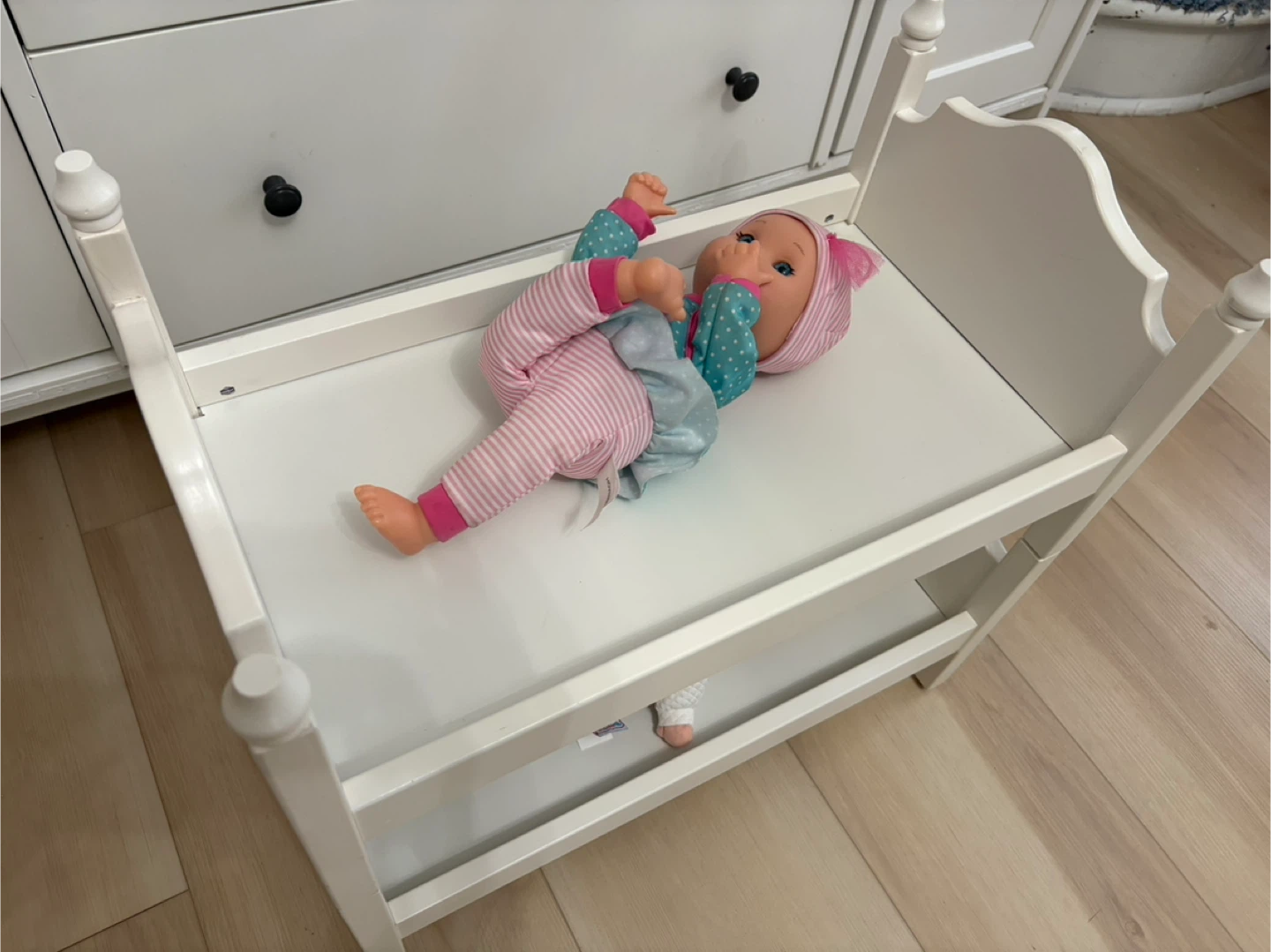 White Wooden Doll Bunk Bed - photo 3