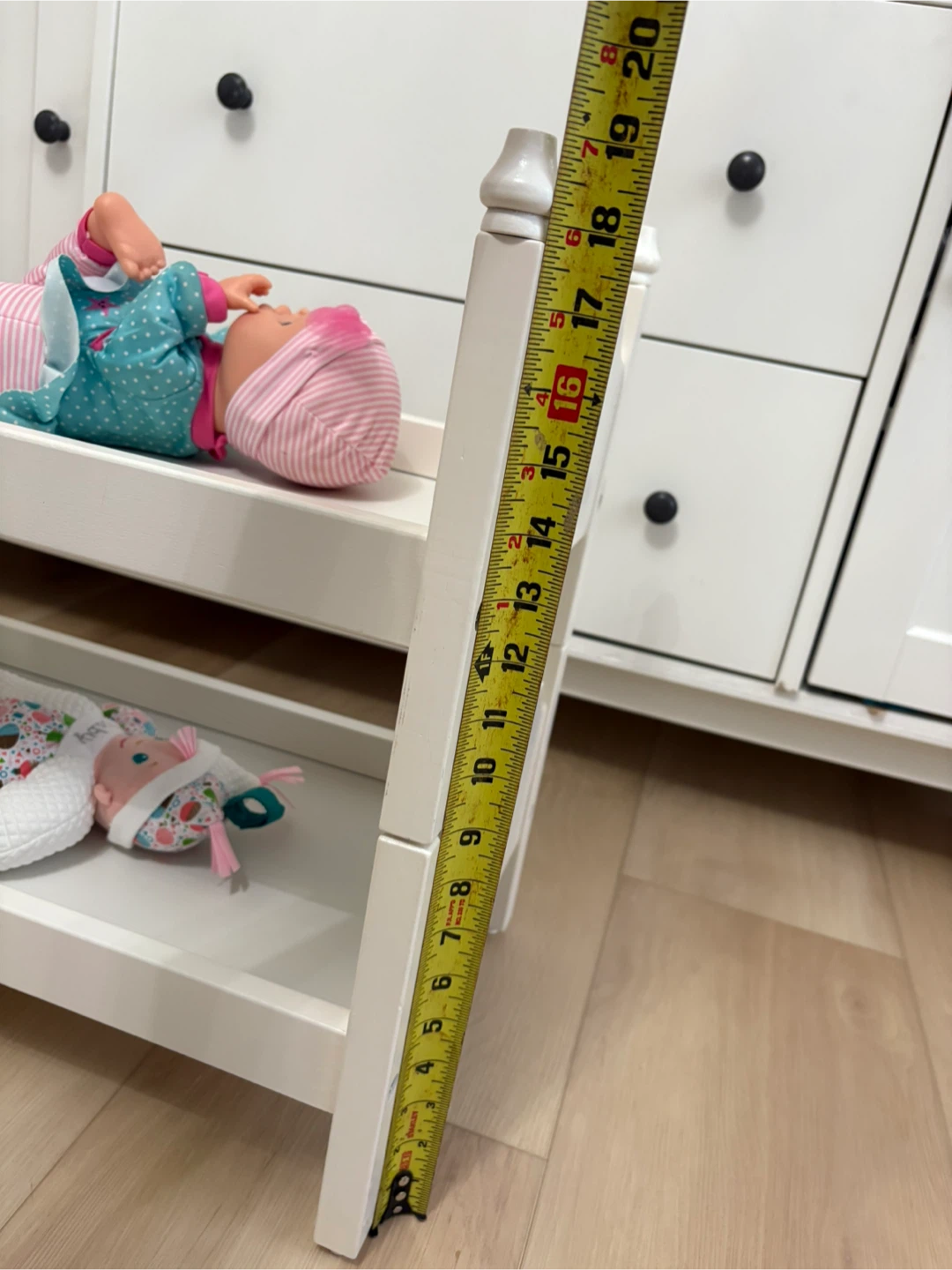 White Wooden Doll Bunk Bed - photo 5