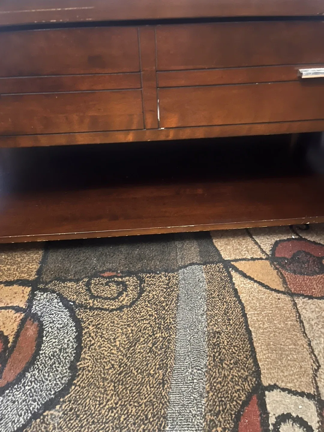 Pull up Wooden Coffee Table with Drawers image indicator(3)