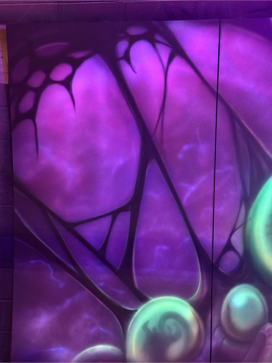 Custom Airbrush Mural (8’x8’) Alien UV Light image indicator(8)