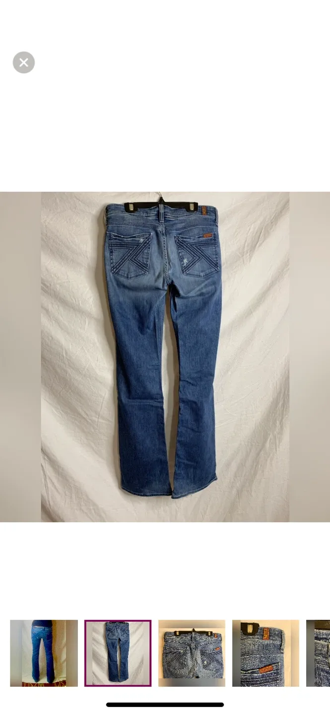 7 For All Mankind Flare Leg Jeans image indicator(3)