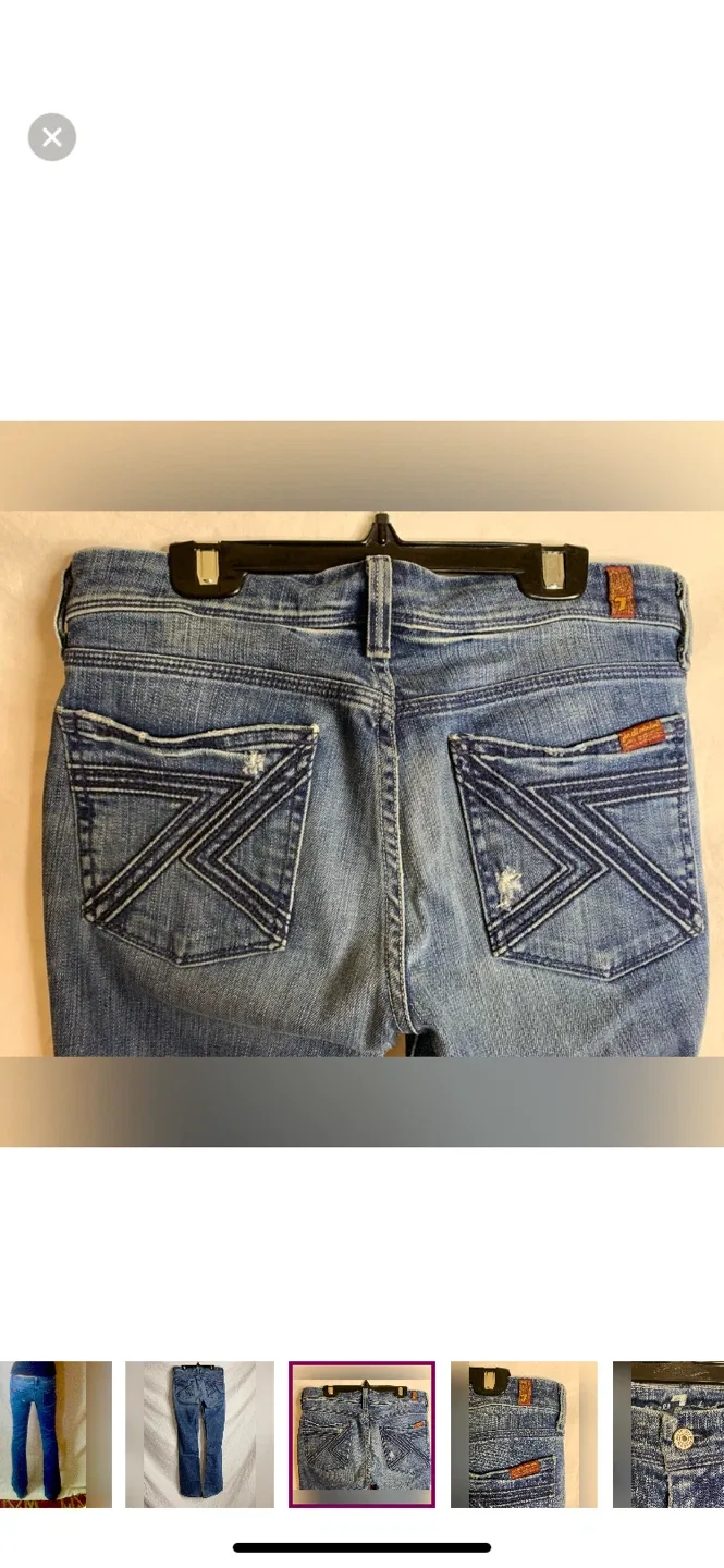 7 For All Mankind Flare Leg Jeans image indicator(4)