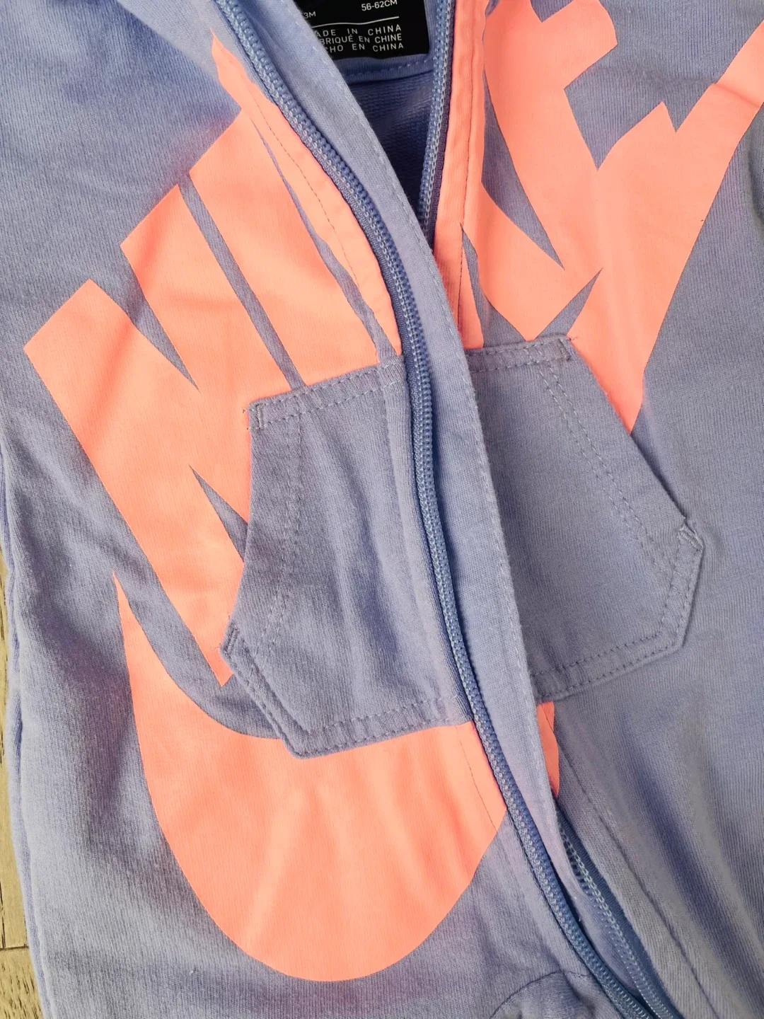 Nike Baby Zip-Up Hooded Romper - 3M image indicator(3)