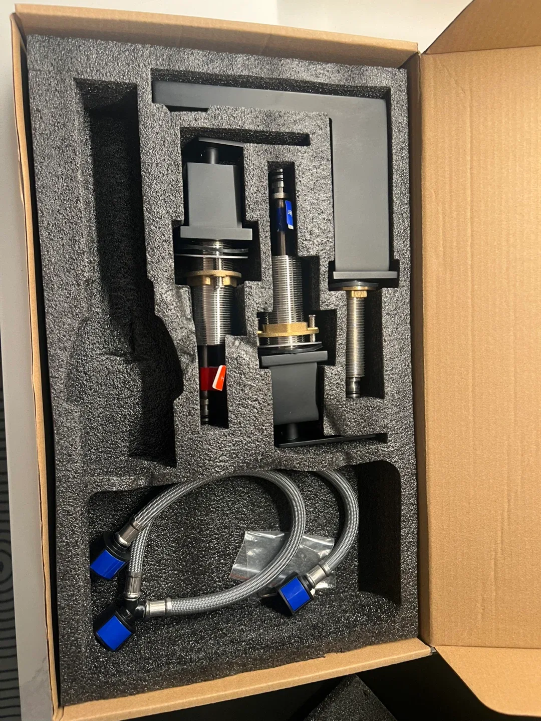 Modern Matte Black Bathroom Faucet - New in Box image indicator(4)