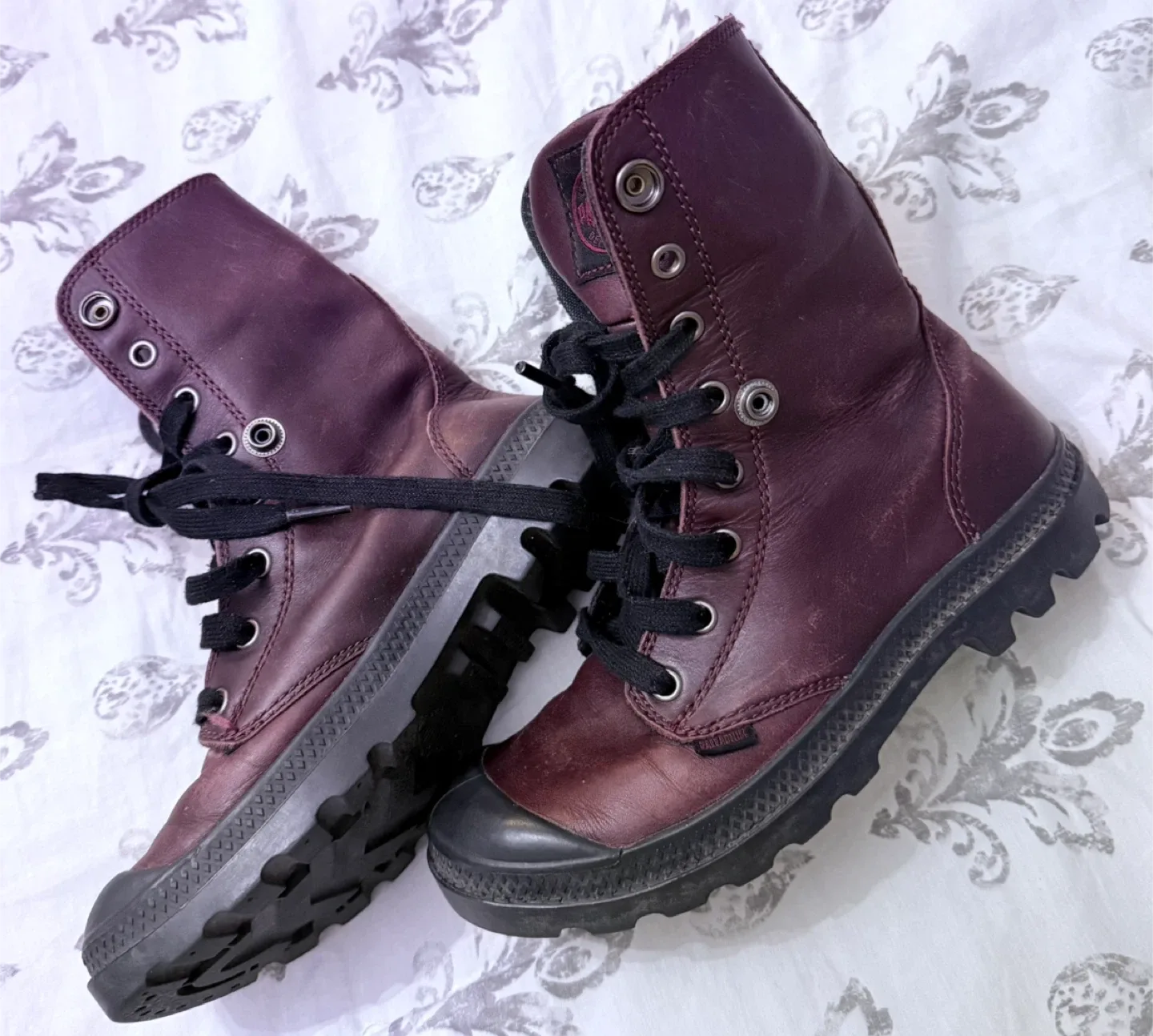 Palladium Boots, Burgundy Leather image indicator(5)