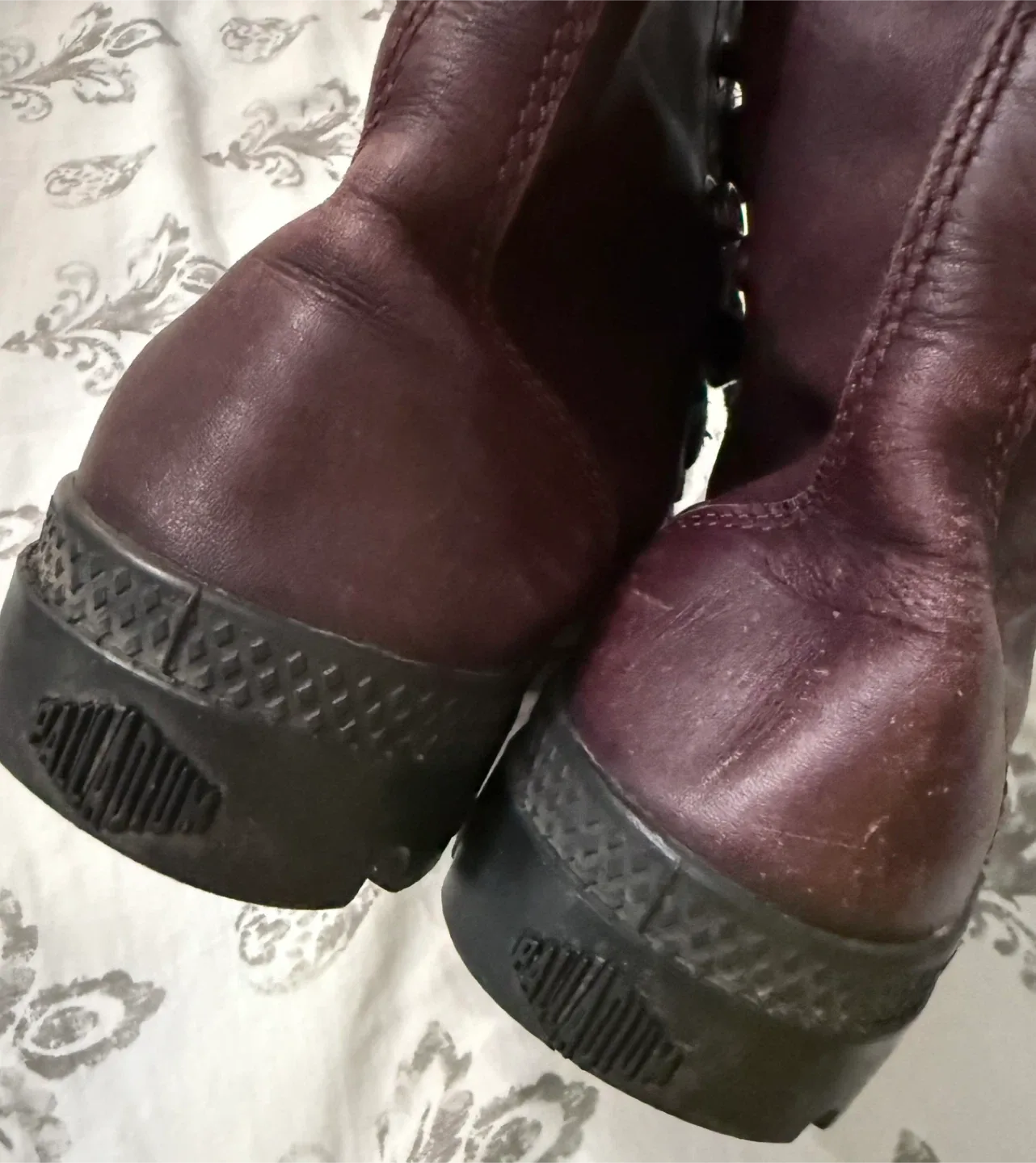 Palladium Boots, Burgundy Leather image indicator(7)
