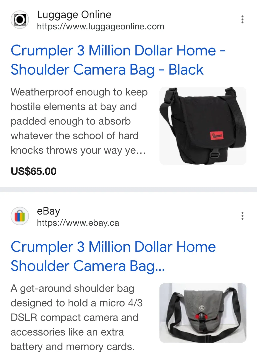 Crumpler 3 Million Dollar Home Camera Bag - Black image indicator(5)