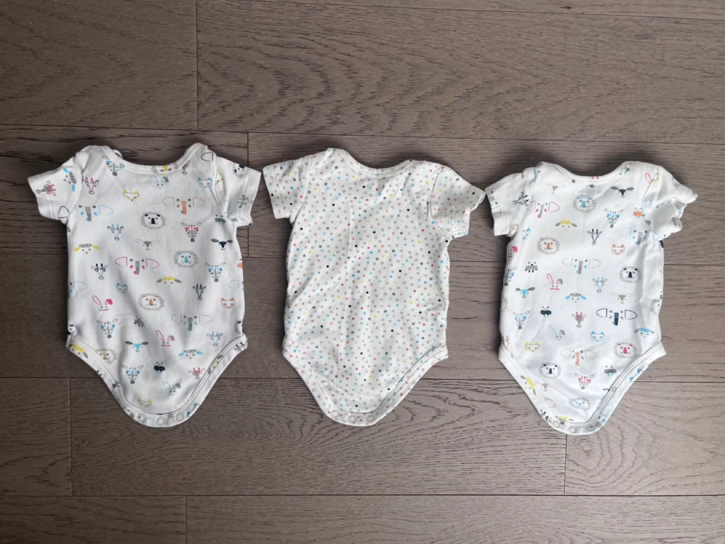 Indigo Baby Onesies - 0-3 Months - Set of 3 image indicator(4)