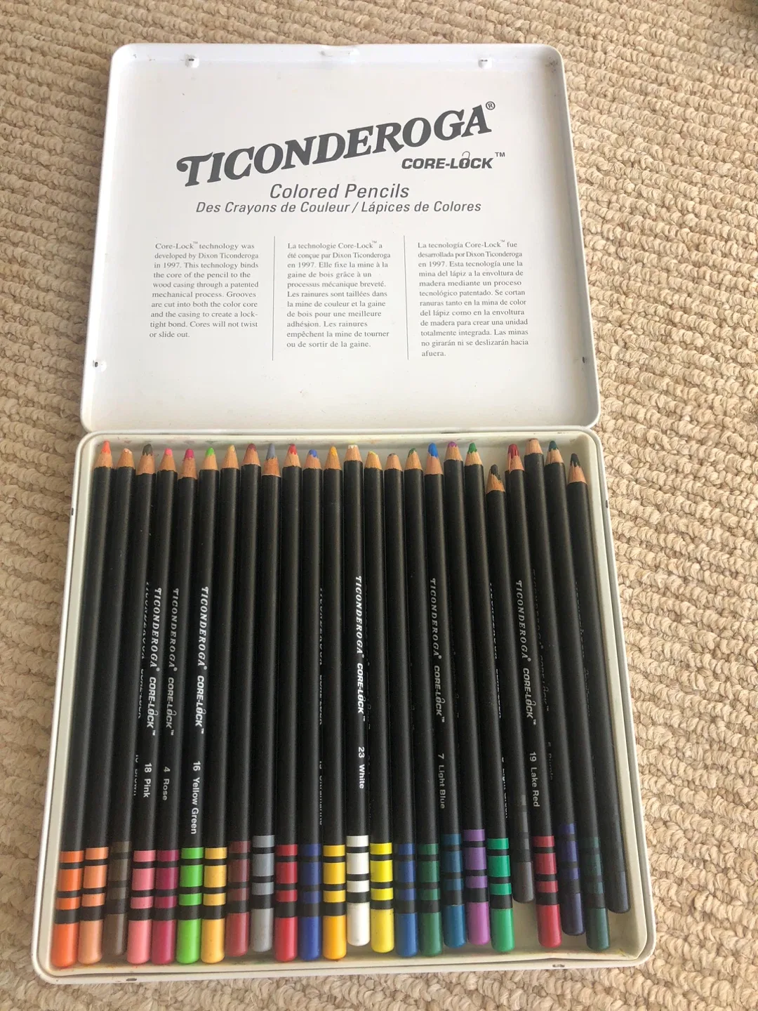 Ticonderoga Core-Lock Colored Pencils - 24 Count thumbnail