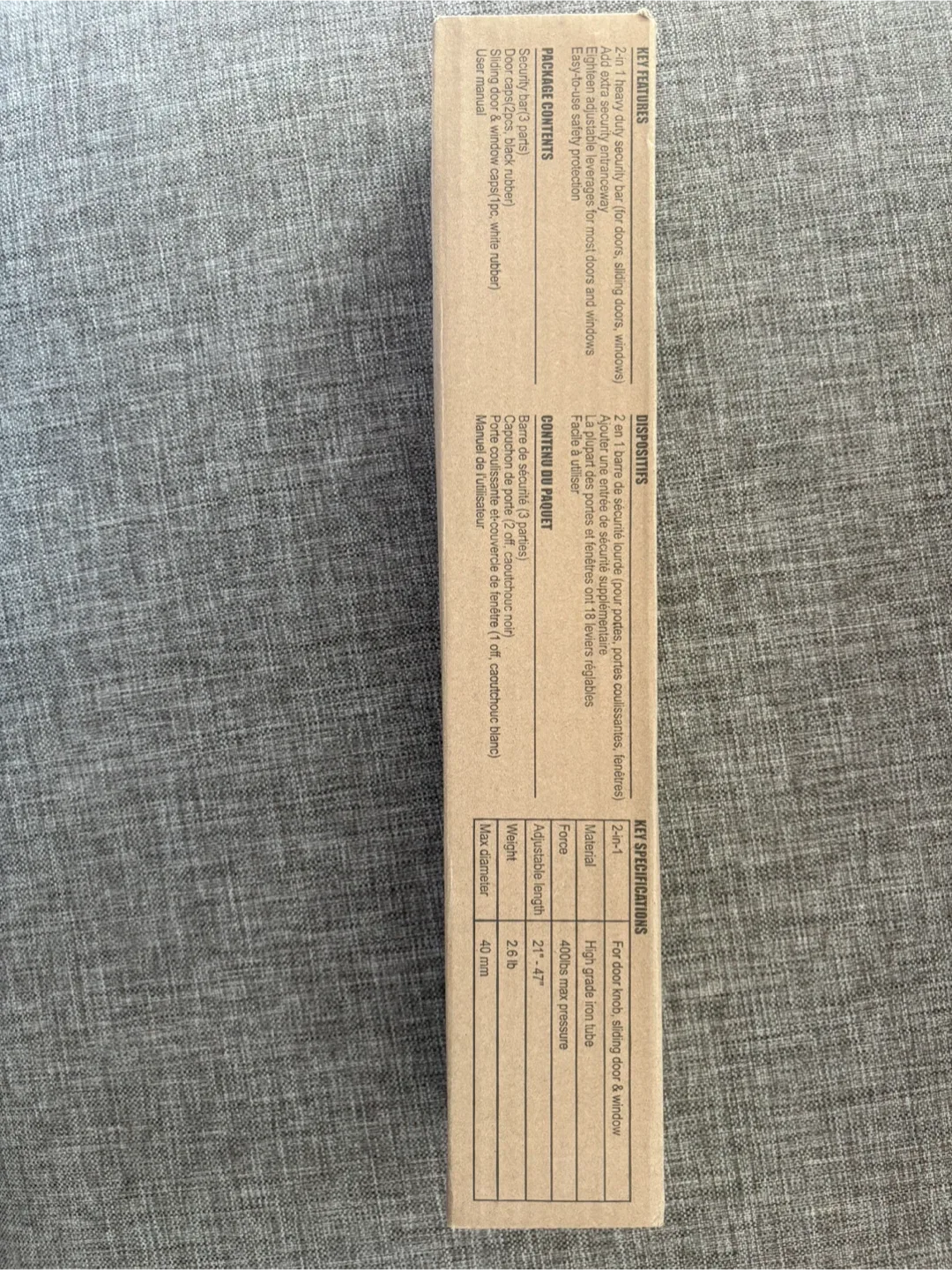 Door and Window Security Bar adjustable NEW image indicator(3)