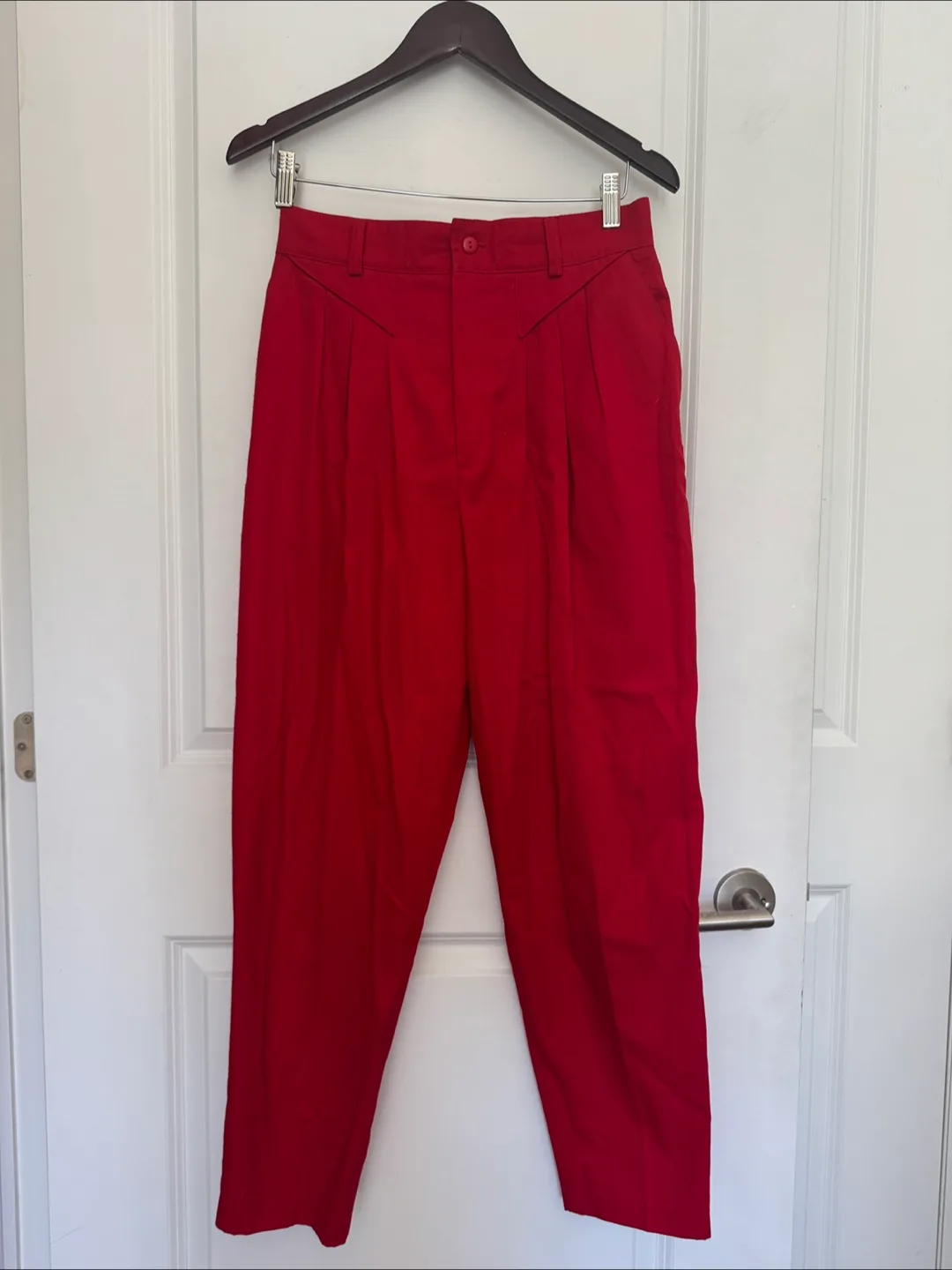 Vintage Red Trousers - Size 11 thumbnail