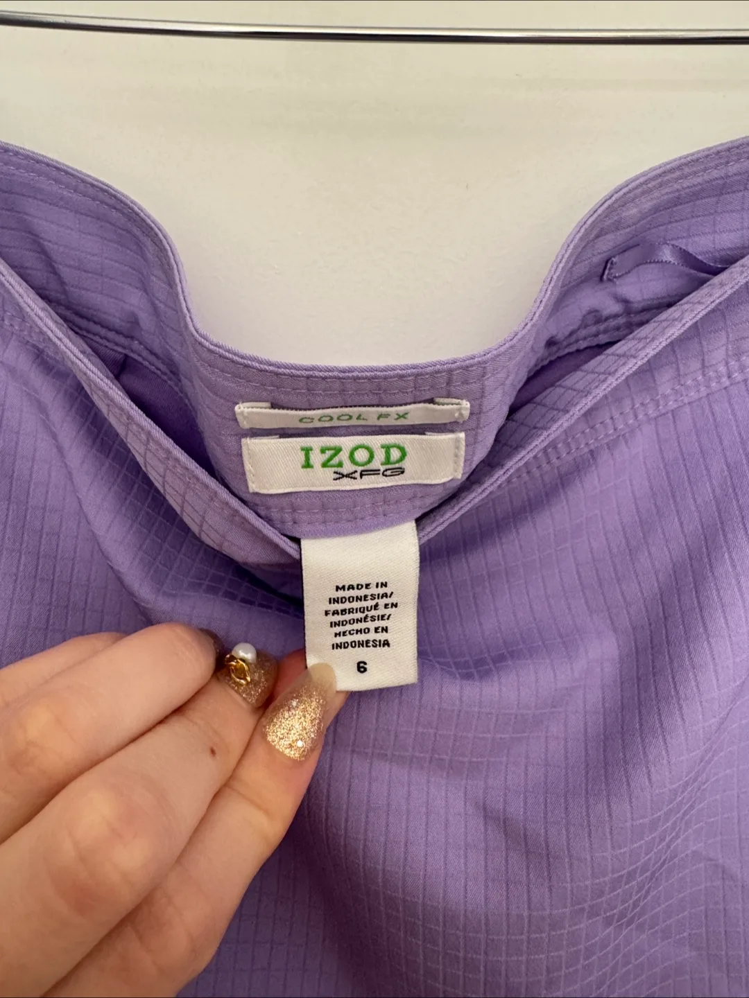 IZOD Golf Skort - Purple, Size 6 image indicator(2)