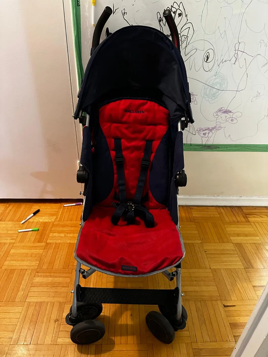 Maclaren Quest Stroller - Navy/Red thumbnail