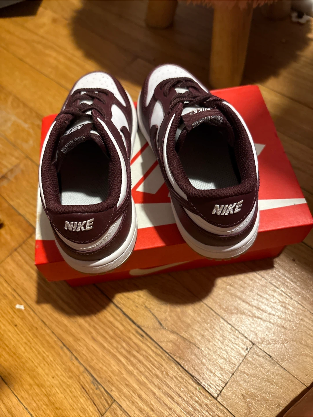Nike Dunk Low Toddler Shoes - Brown/White - photo 3