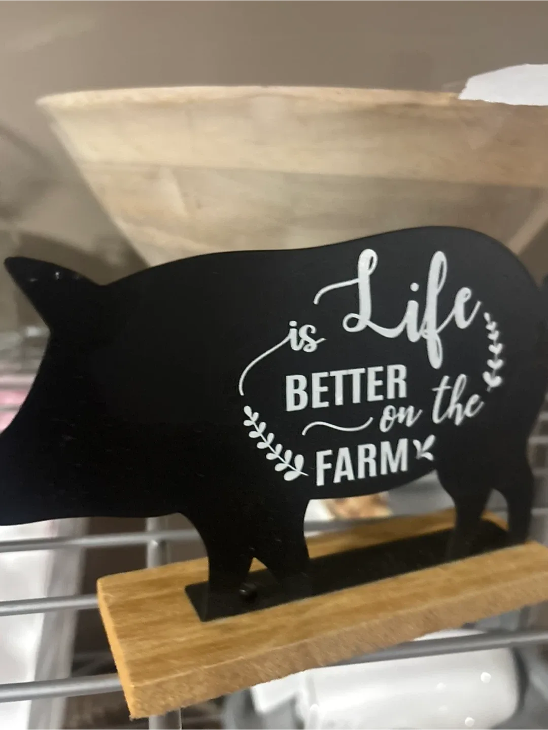 Farmhouse Animal Decor - Cow & Pig thumbnail