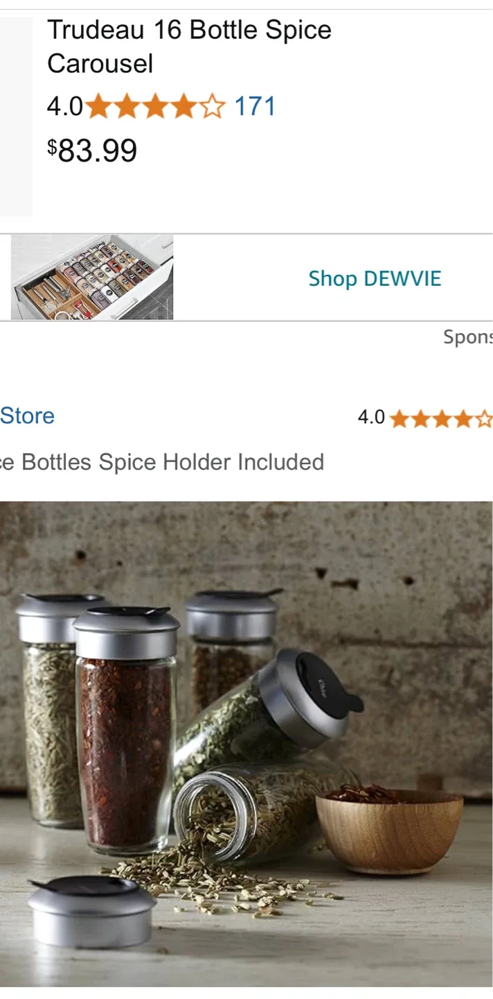 Trudeau Spice Bottles & IKEA Drawer Bottoms image indicator(2)