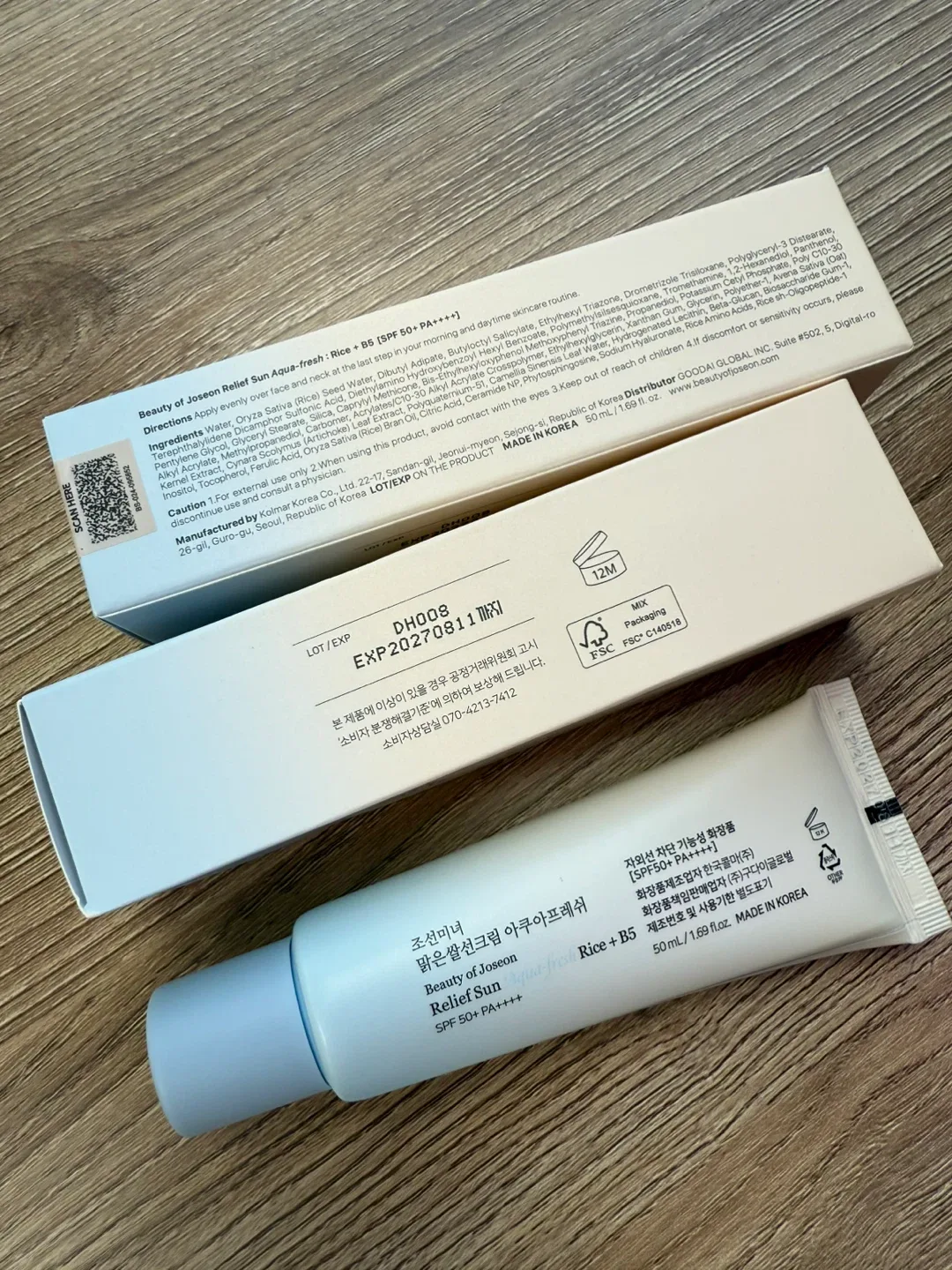 Beauty of Joseon Relief Sun Aqua Rice + B5 SPF50+ PA++++ image indicator(3)