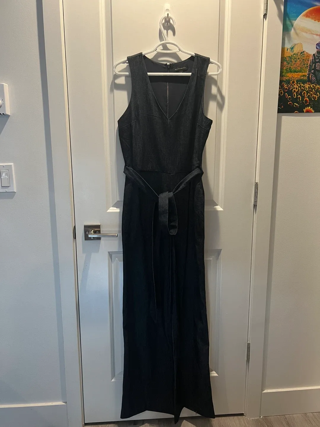 Banana Republic Denim Jumpsuit - Size 8 thumbnail