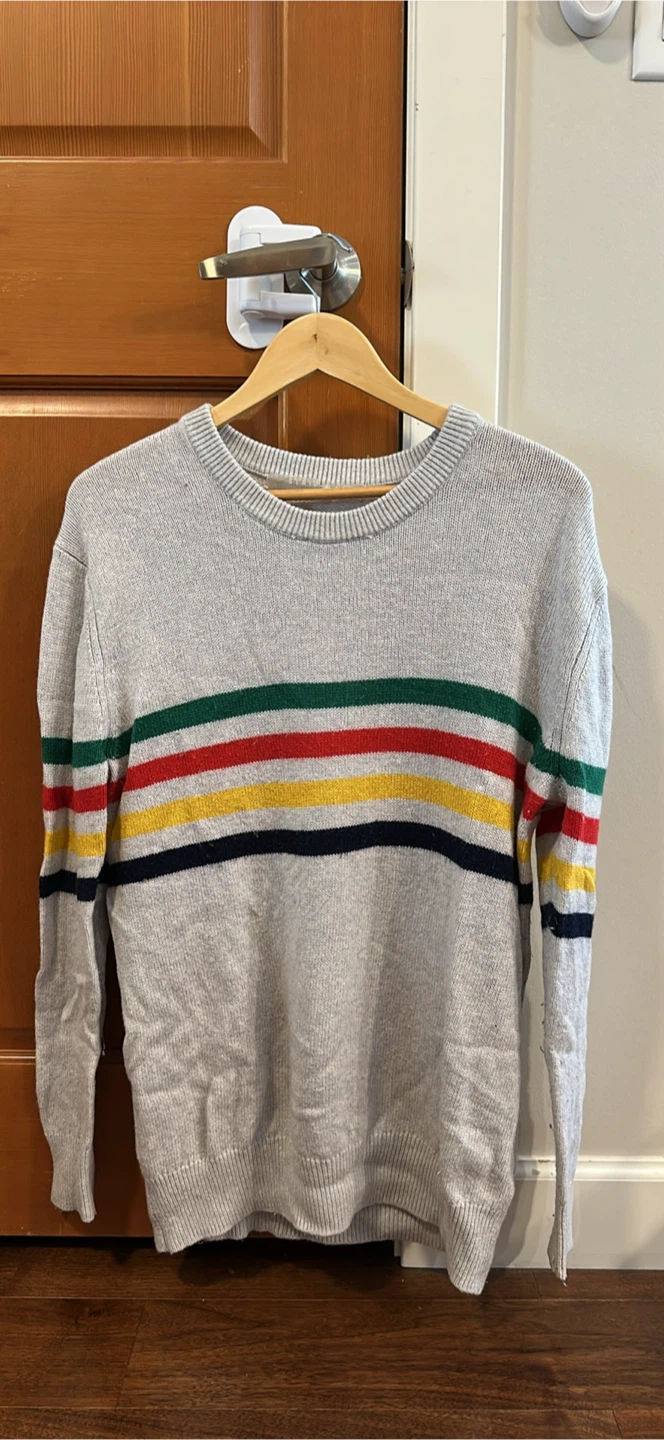 Hudson's Bay Multistripe Sweater - Size XL