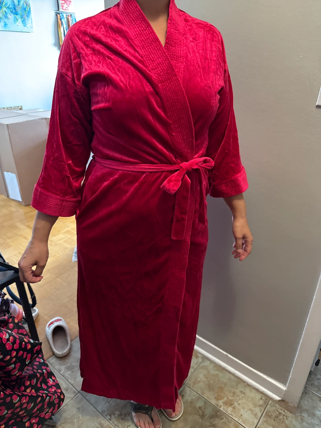 Pink Velvet Robe