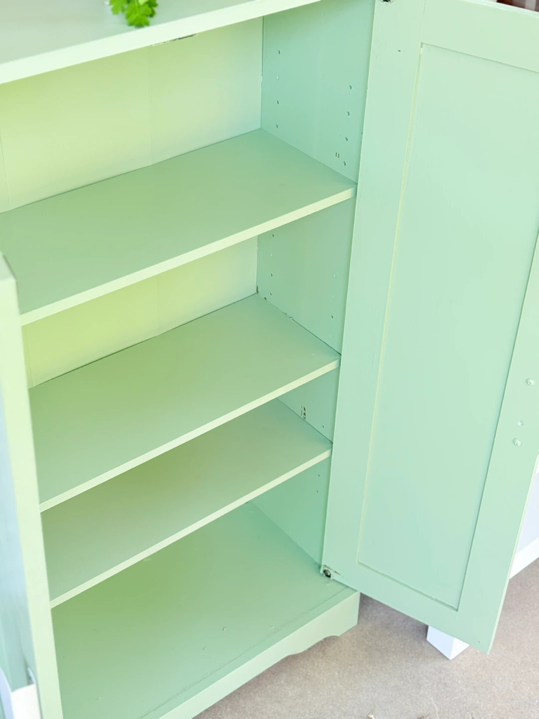 Mint Green Cabinet with Shelves shoes rack - photo 4