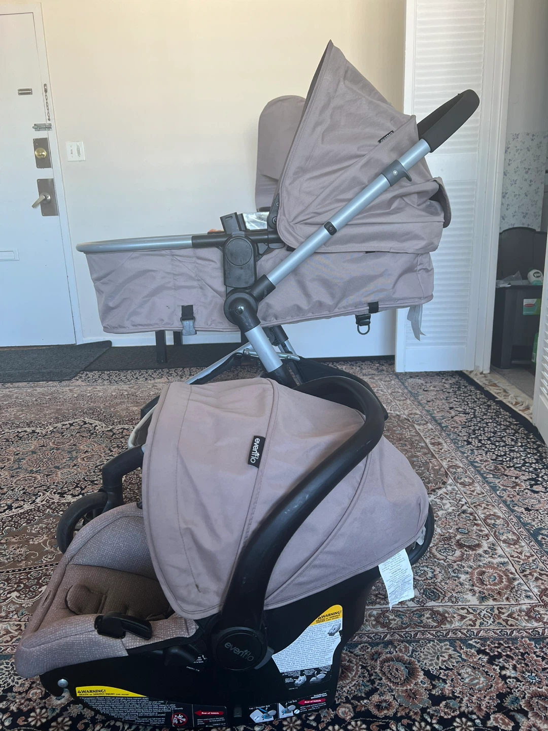 Evenflo Pivot Modular Travel System - Desert Tan