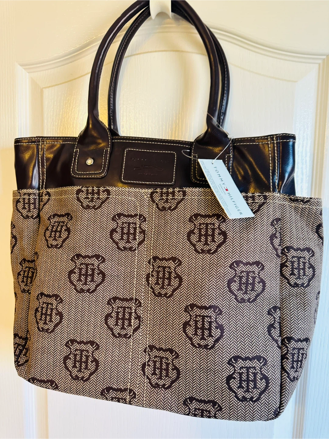Tommy Hilfiger Brown Tote Bag