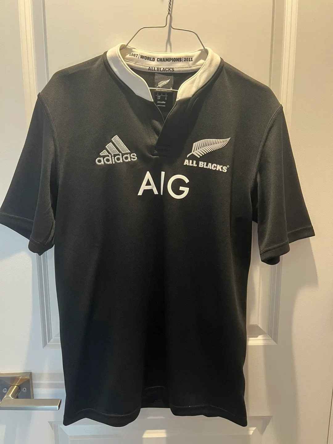 Adidas All Blacks Rugby Jersey - Size M thumbnail