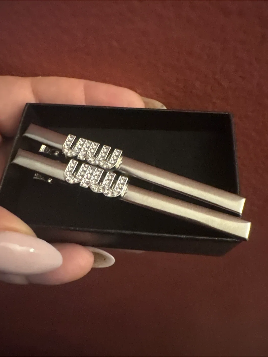 Miu Miu Hair Clip set of 2 New thumbnail