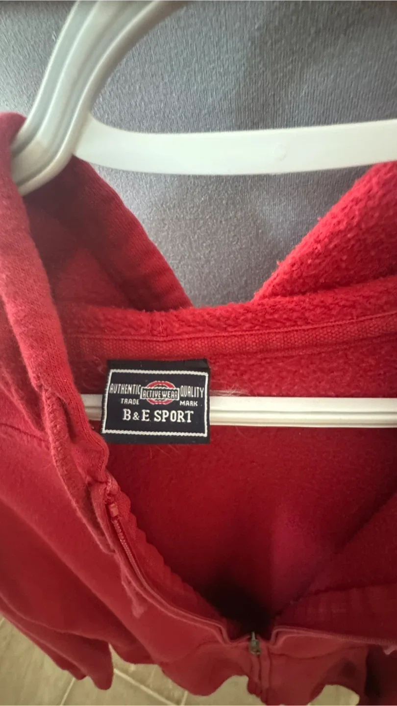 B & E Sport Red Hoodie thumbnail
