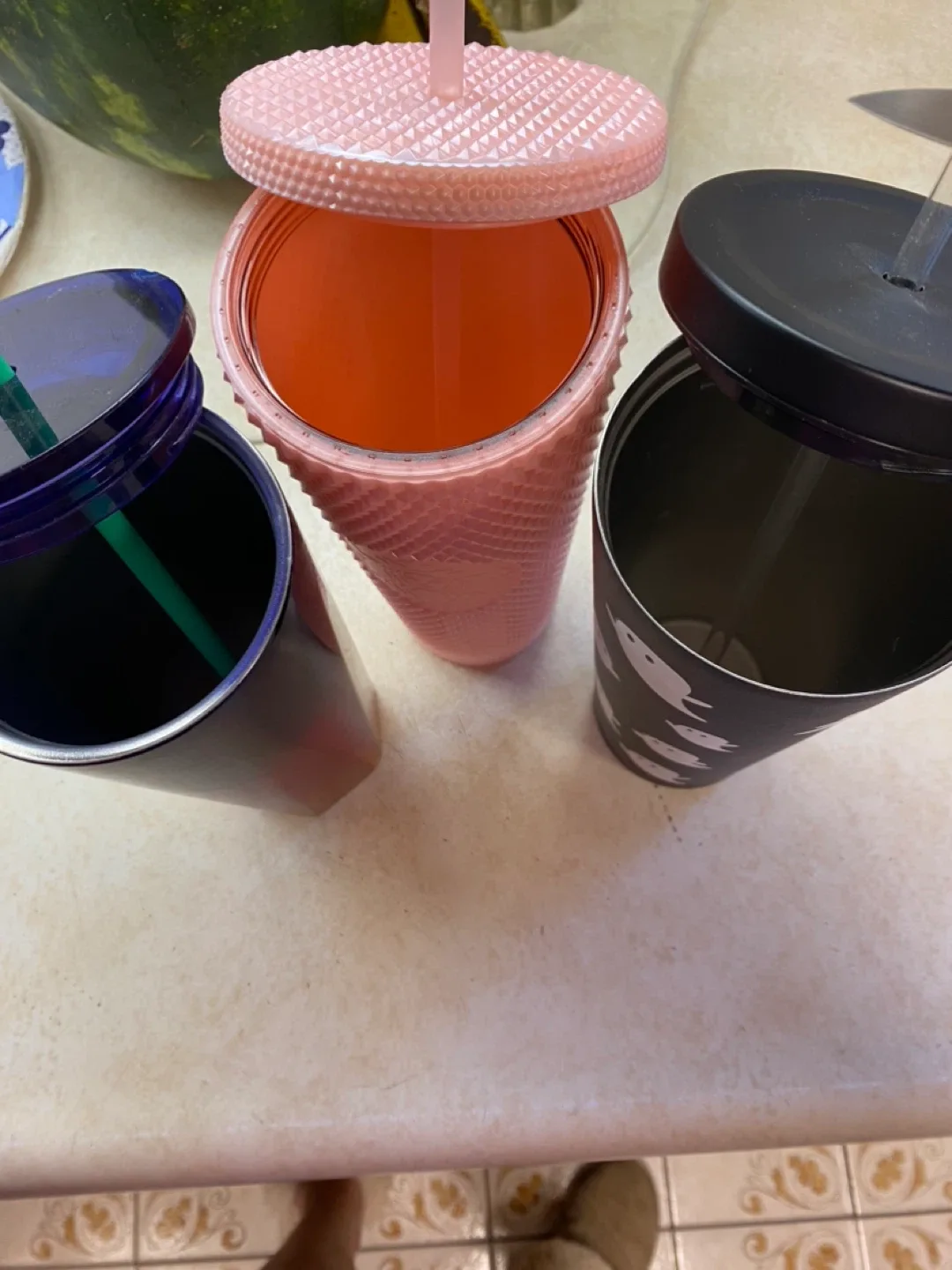 2-STARBUCKS,1-TIMS TUMBLERS image indicator(2)