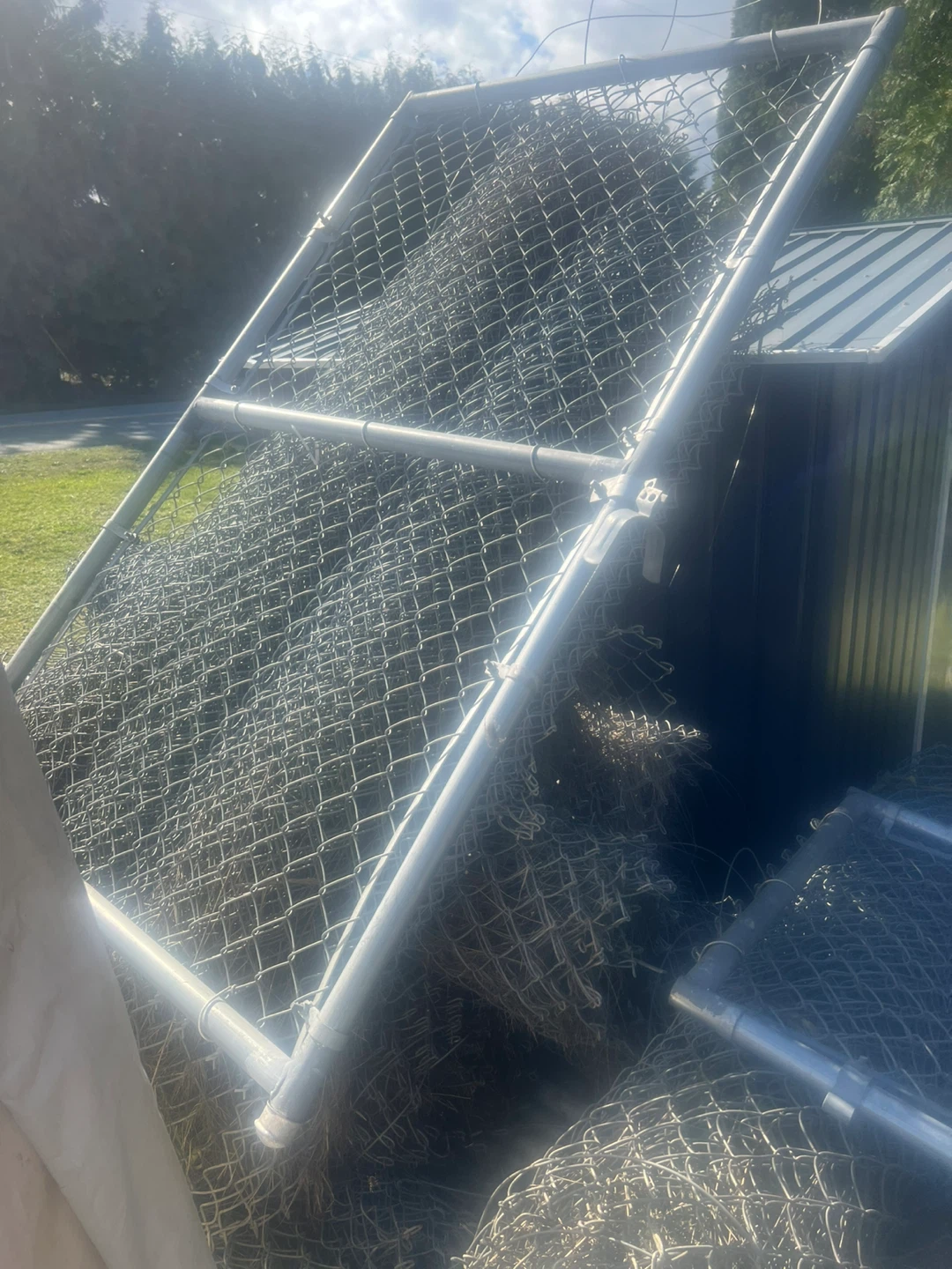600-800ft of 6ft high Chain Link Fence and Gate, poles, caps - photo 5
