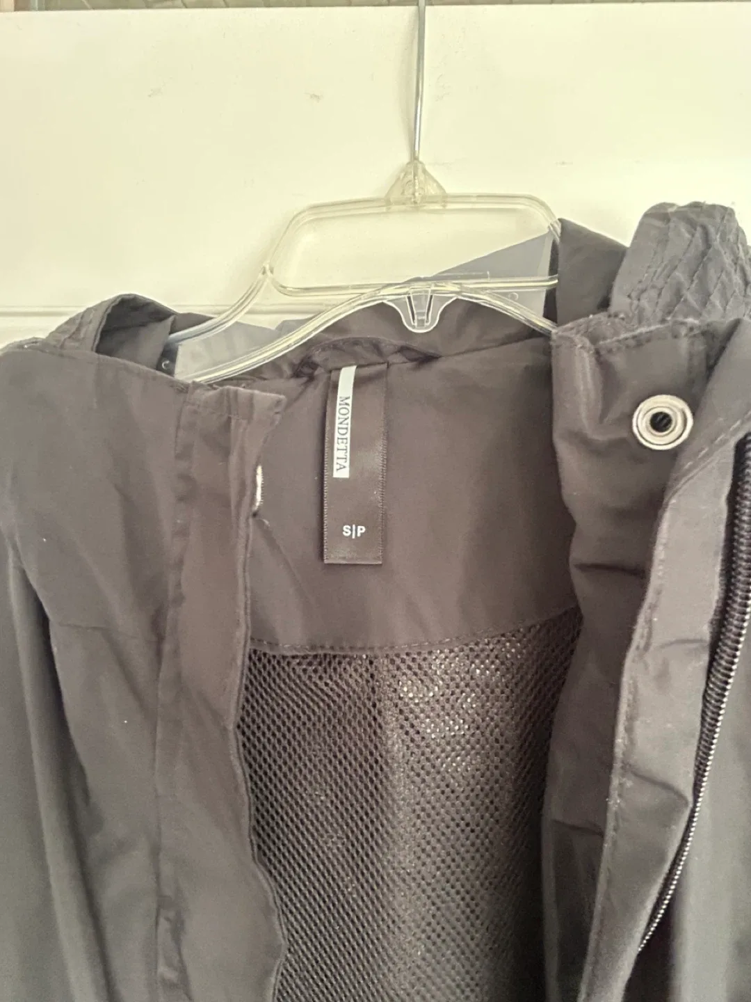 Black Hooded Rain Jacket - women’s small image indicator(6)