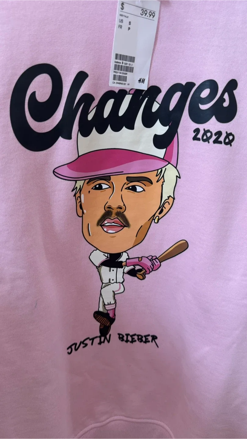 H&M Justin Bieber Changes Crewneck - Size S thumbnail