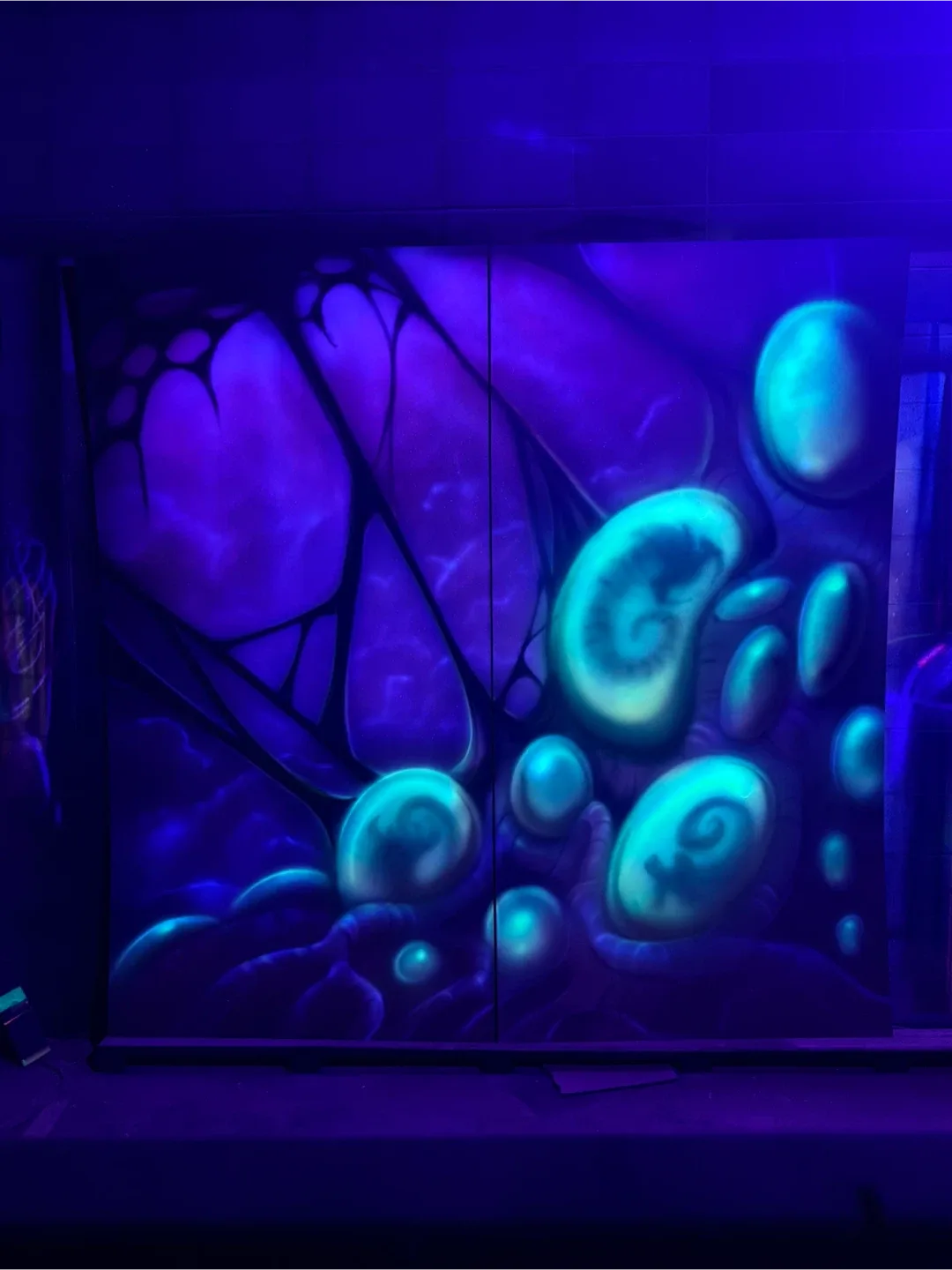 8’x8’ UV Light Custom Mural (Black Light) image indicator(9)